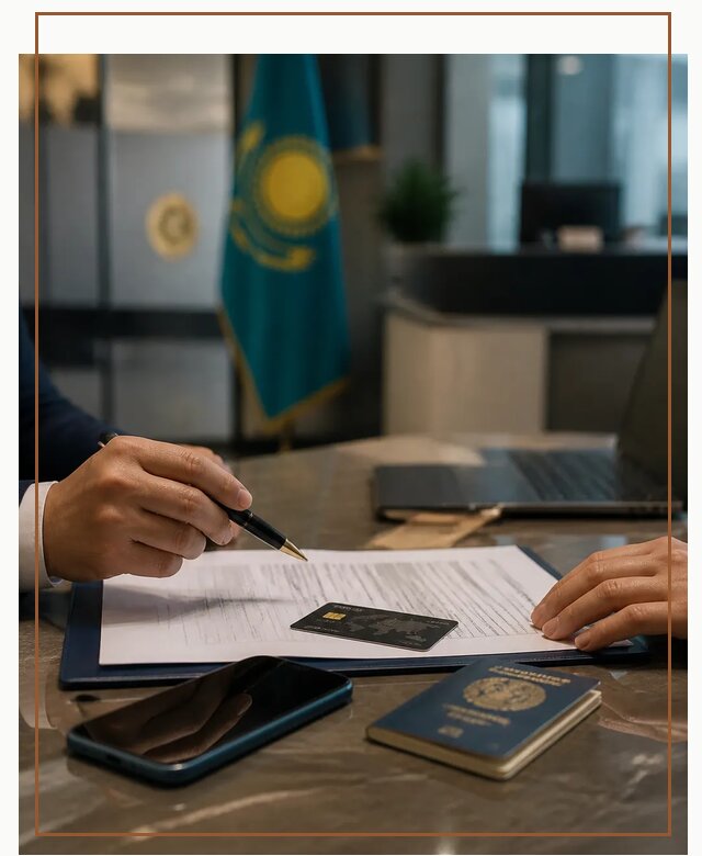 Открытие счета и банковской карты в Казахстане в Ейске
